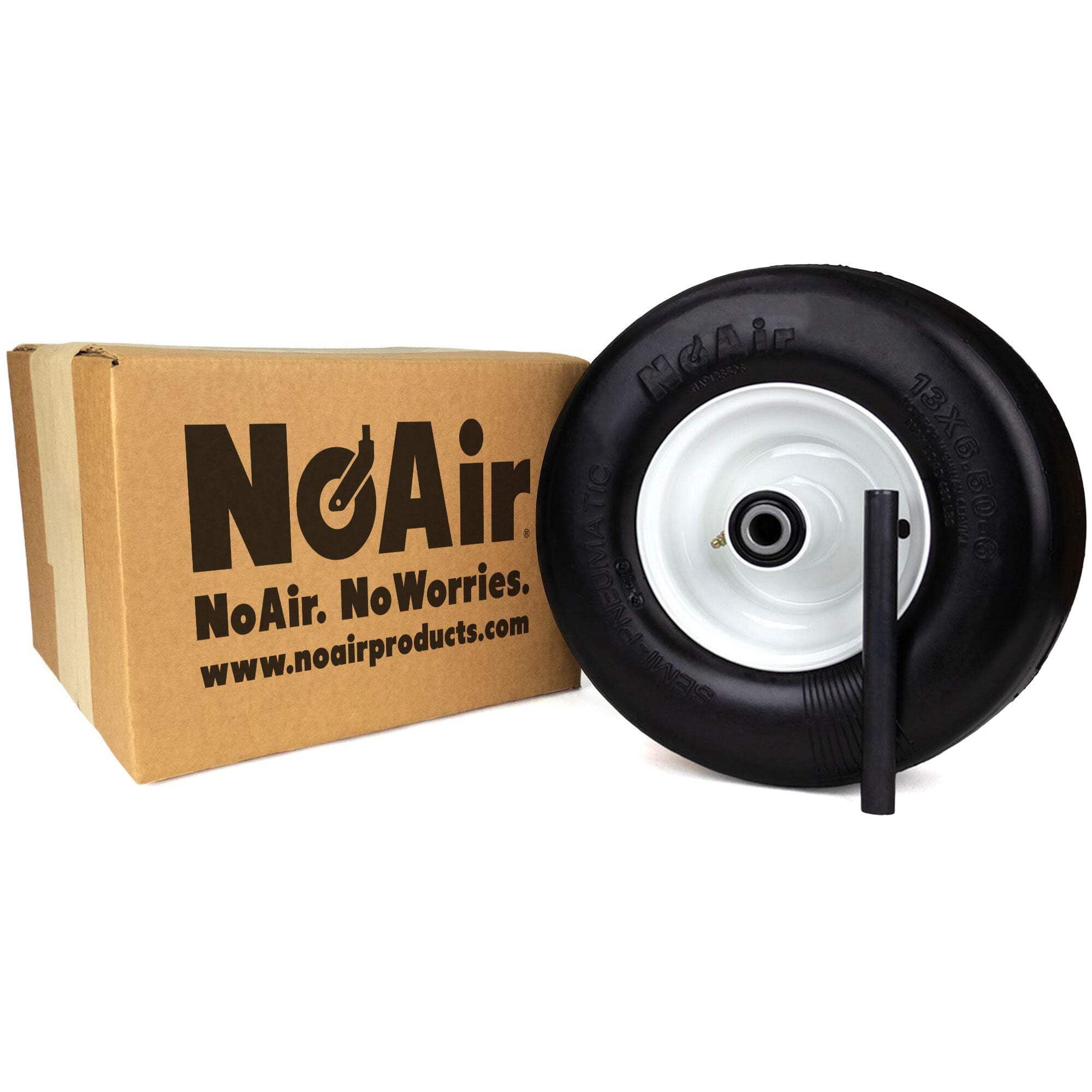 Amazon.com: NoAir® (1) Flat Free Tire Assembly 13x6.50-6 Fits